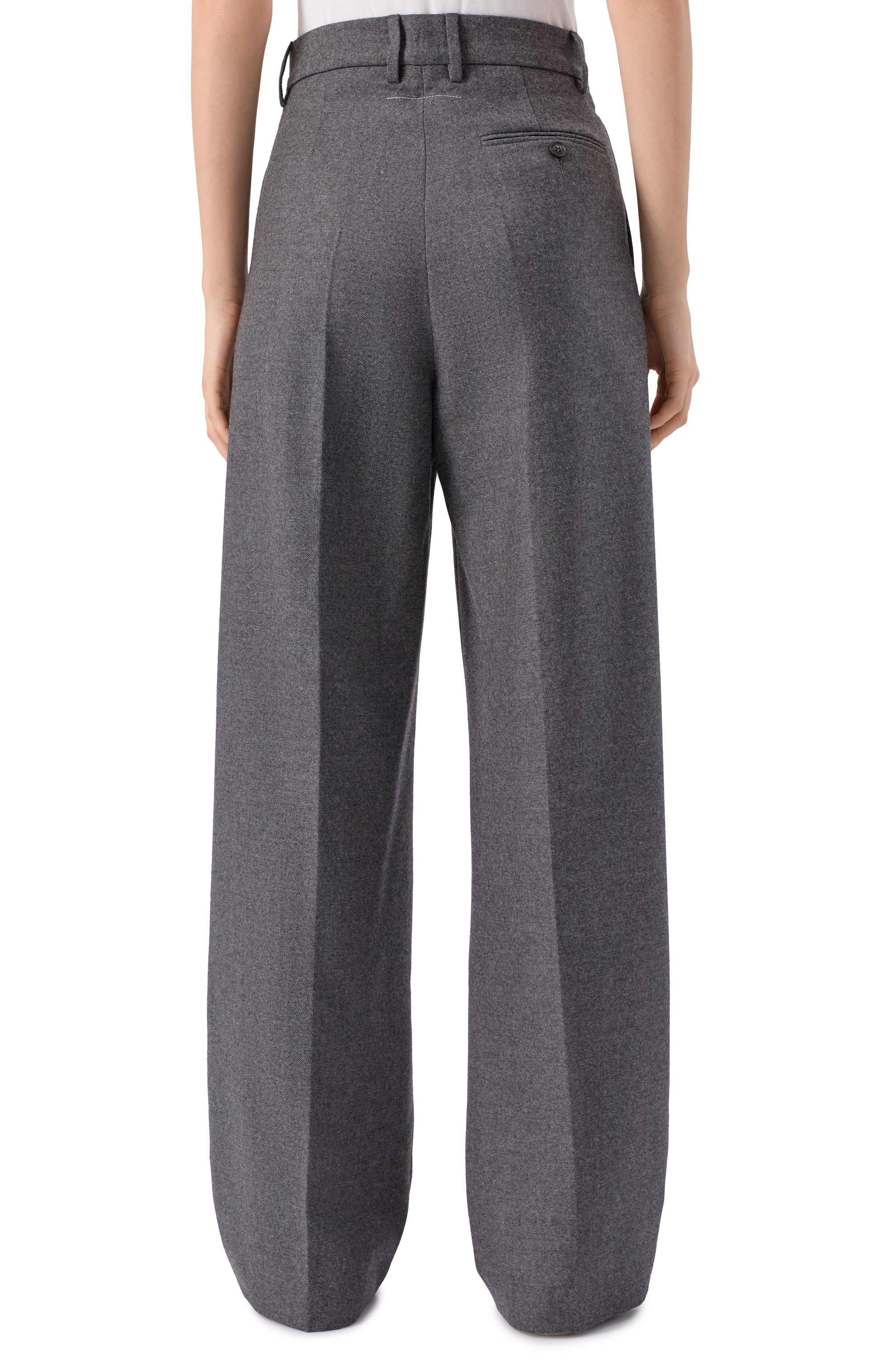 Шерстяные брюки MM6, арт. S52KA0540/M35466, фото 4