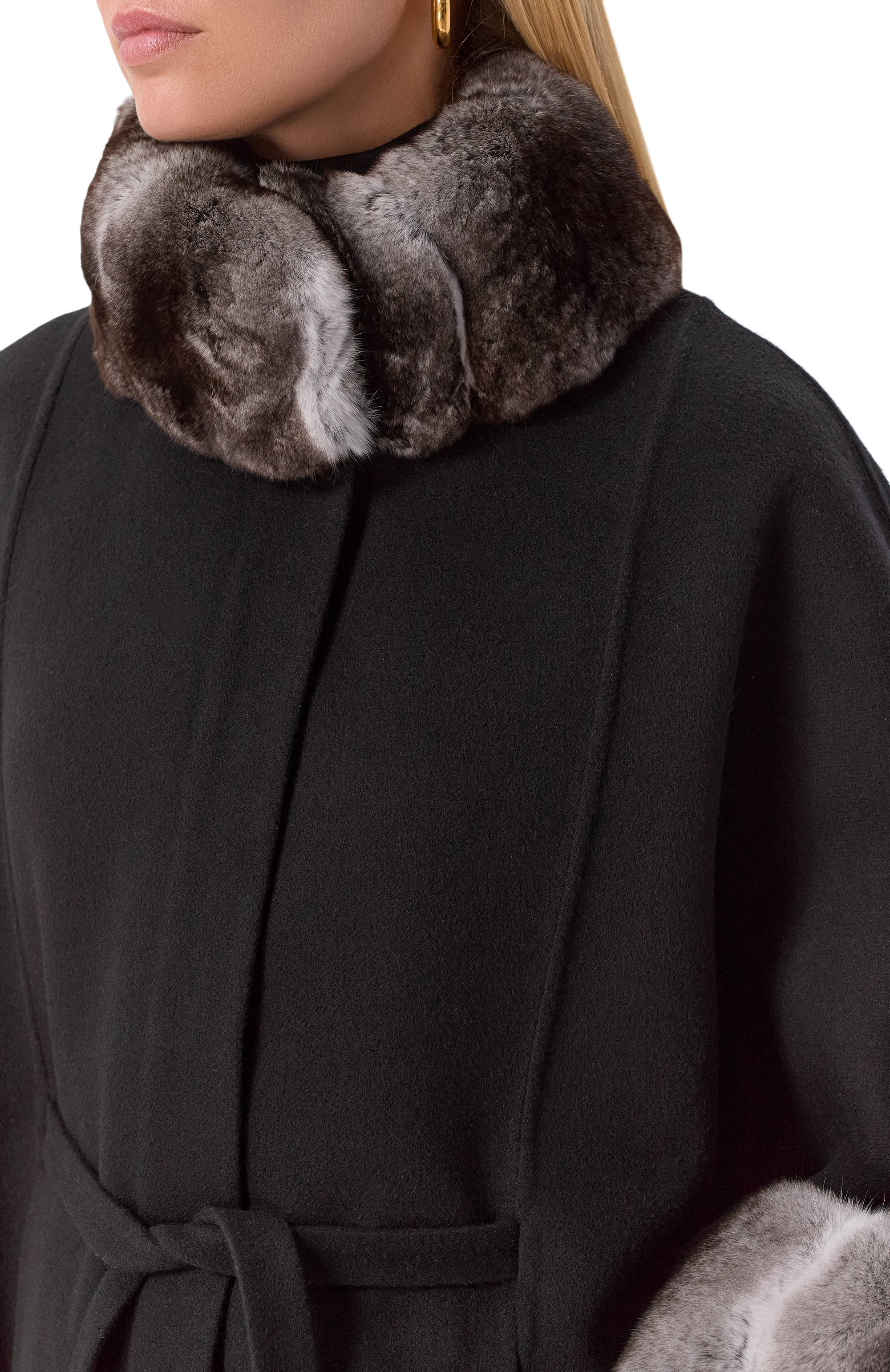 Пальто из шерсти и кашемира с отделкой из шиншиллы  MVST, арт. FTBKB-Y681-1CH/LP1432, фото 5