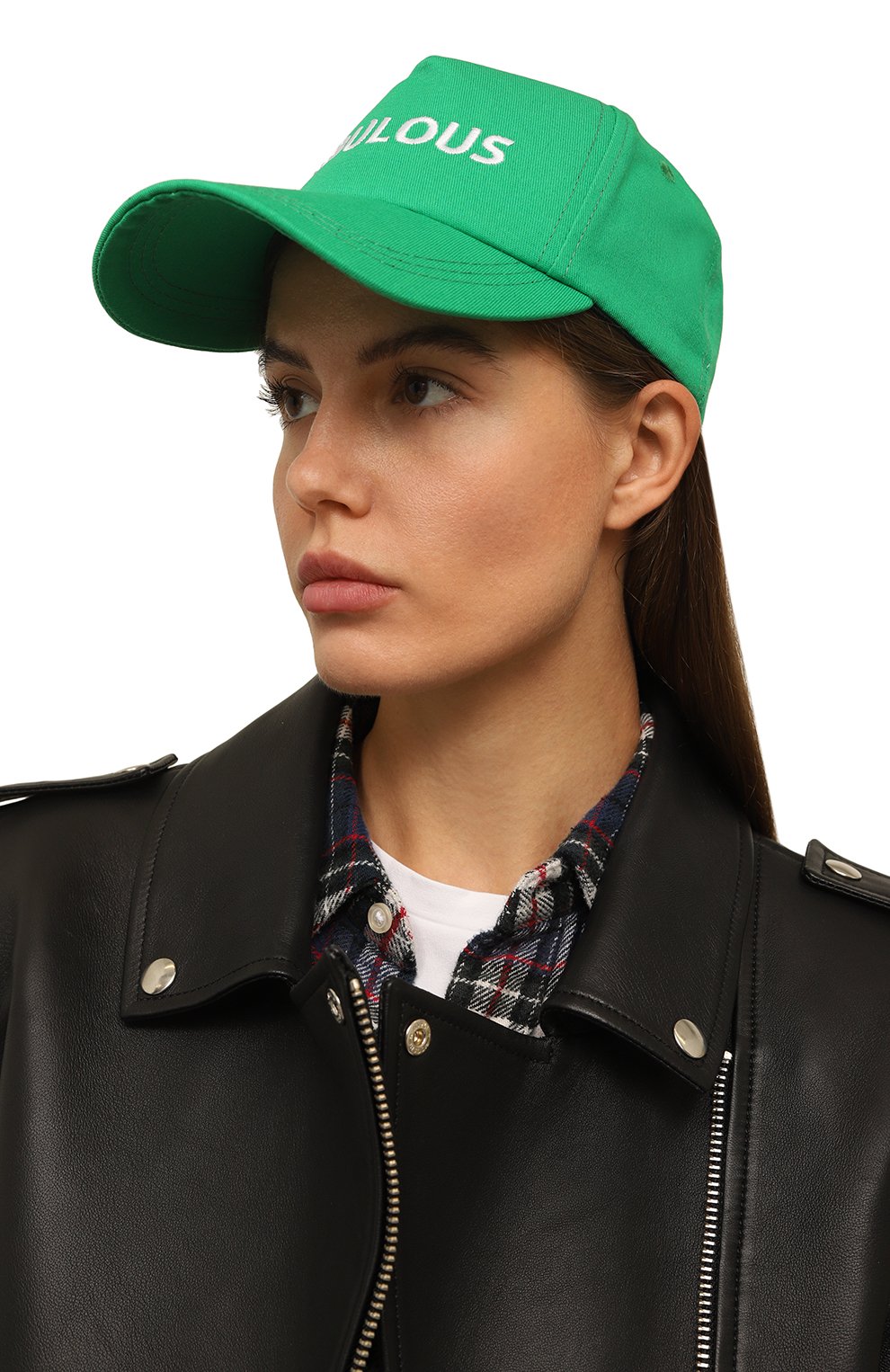 Хлопковая бейсболка SEVEN LAB зеленого цвета по цене 7350 руб., арт. CKC.20.500.358.5035, фото 2 Хлопковая бейсболка SEVEN LAB, арт. CKC.20.500.358.5035, фото 2