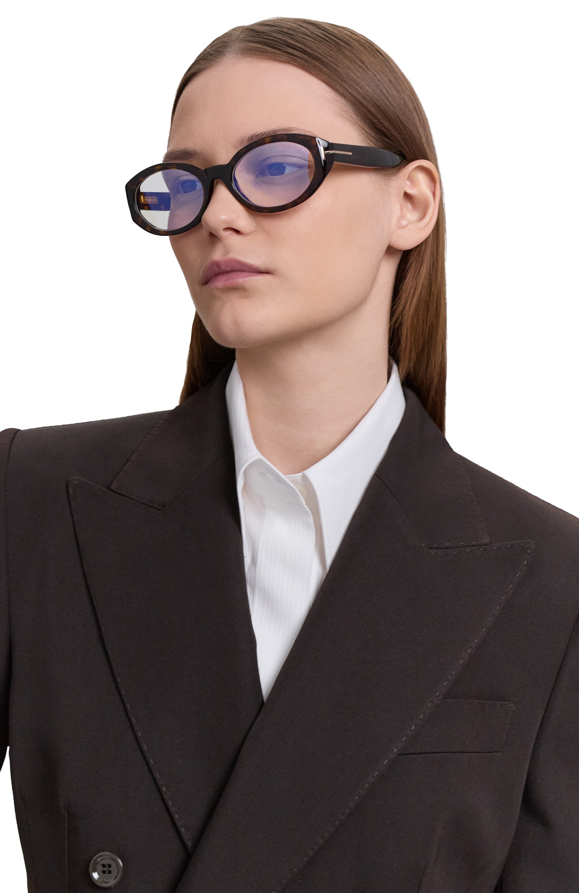 Оправа TOM FORD коричневого цвета по цене 49900 руб., арт. TF6067-B 052, фото 2 Оправа TOM FORD, арт. TF6067-B 052, фото 2