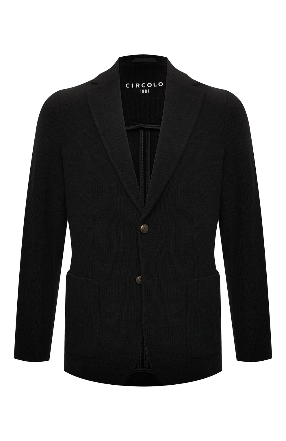 Шерстяной пиджак CIRCOLO 1901 черного цвета по цене 74450 руб., арт. CN4138, фото 1 Шерстяной пиджак CIRCOLO 1901, арт. CN4138, фото 1