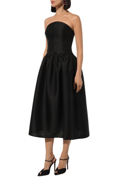 Платье SELF-PORTRAIT черного цвета по цене 64450 руб., арт. PF24-008M-B, фото 3 Платье SELF-PORTRAIT, арт. PF24-008M-B, фото 3