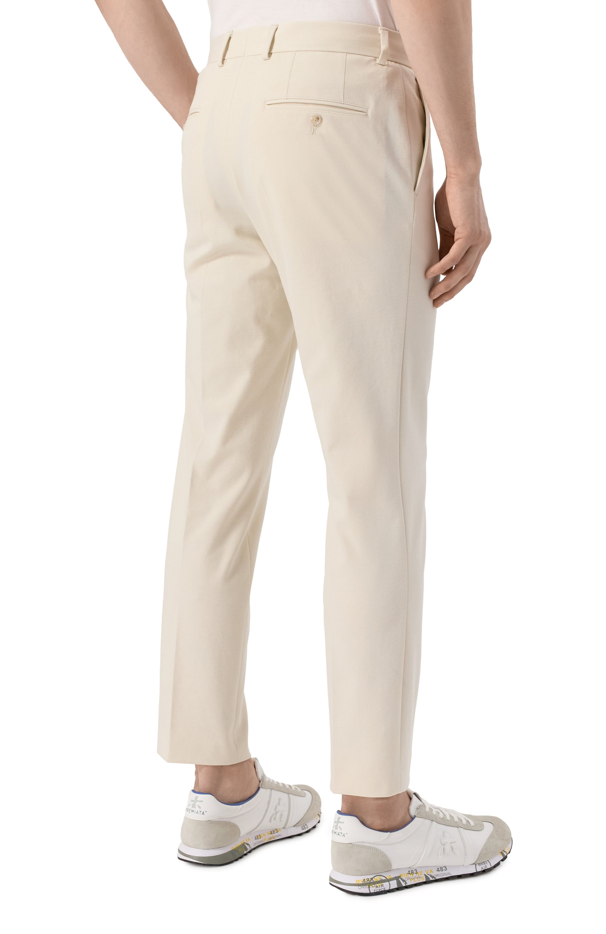 Брюки BOSS кремового цвета по цене 26950 руб., арт. 50537262, фото 4 Брюки BOSS, арт. 50537262, фото 4