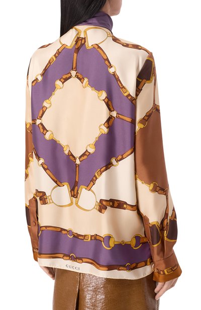 Шелкова блузка GUCCI, арт. 855593/ZAUK4, фото 4