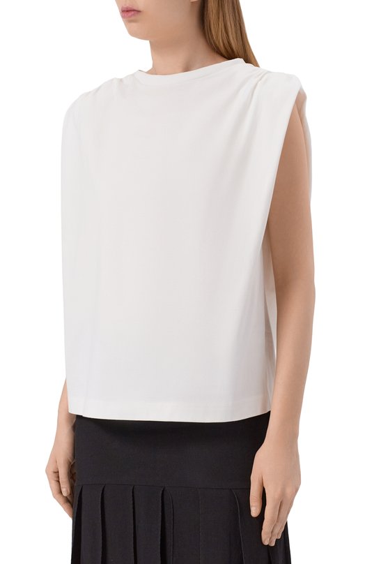 Хлопковый топ Petar Petrov S26TT4 Белый  S26TT4 Фото 3