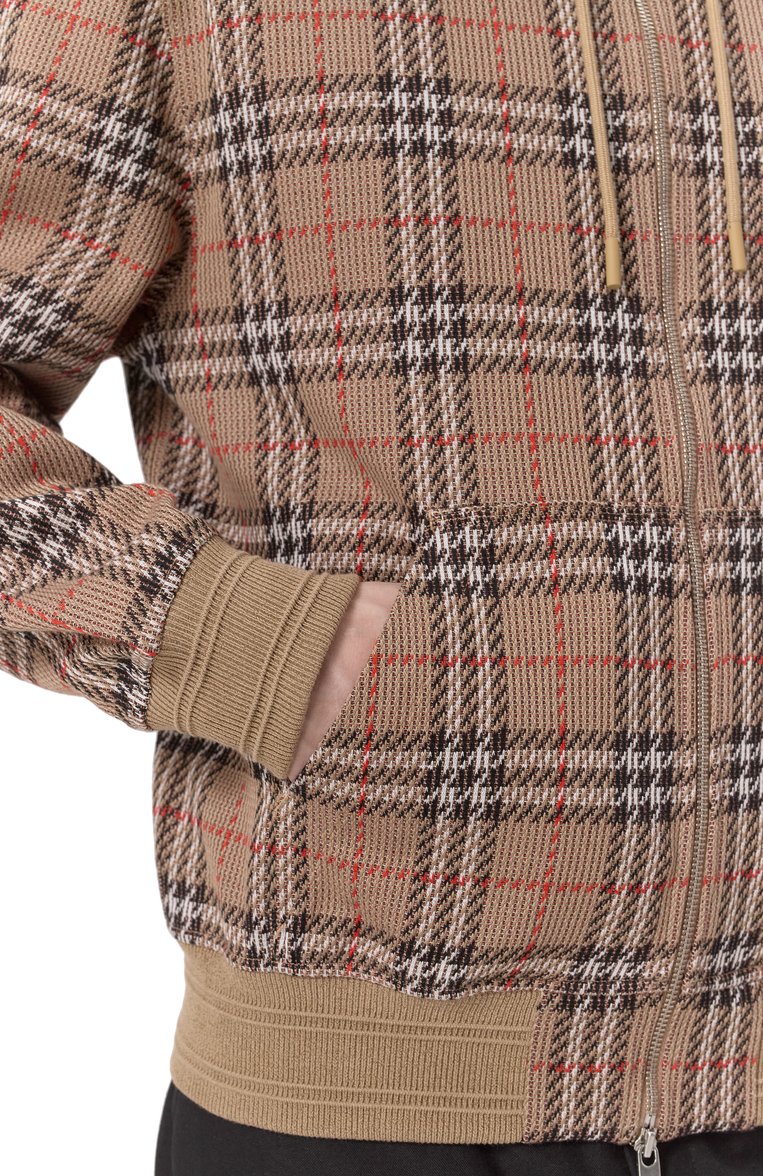 Мужской хлопковая толстовка BURBERRY бежевого цвета, арт. 8102881 | Фото 5 (Длина (для топов): Стандартные; Рукава: Длинные; Материал внешний: Хлопок, Синтетический материал; Мужское Кросс-КТ: Толстовка-одежда; Стили: Спорт-шик)