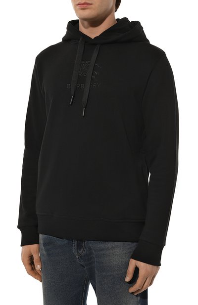 Хлопковое худи BURBERRY, арт. 8072741, фото 3