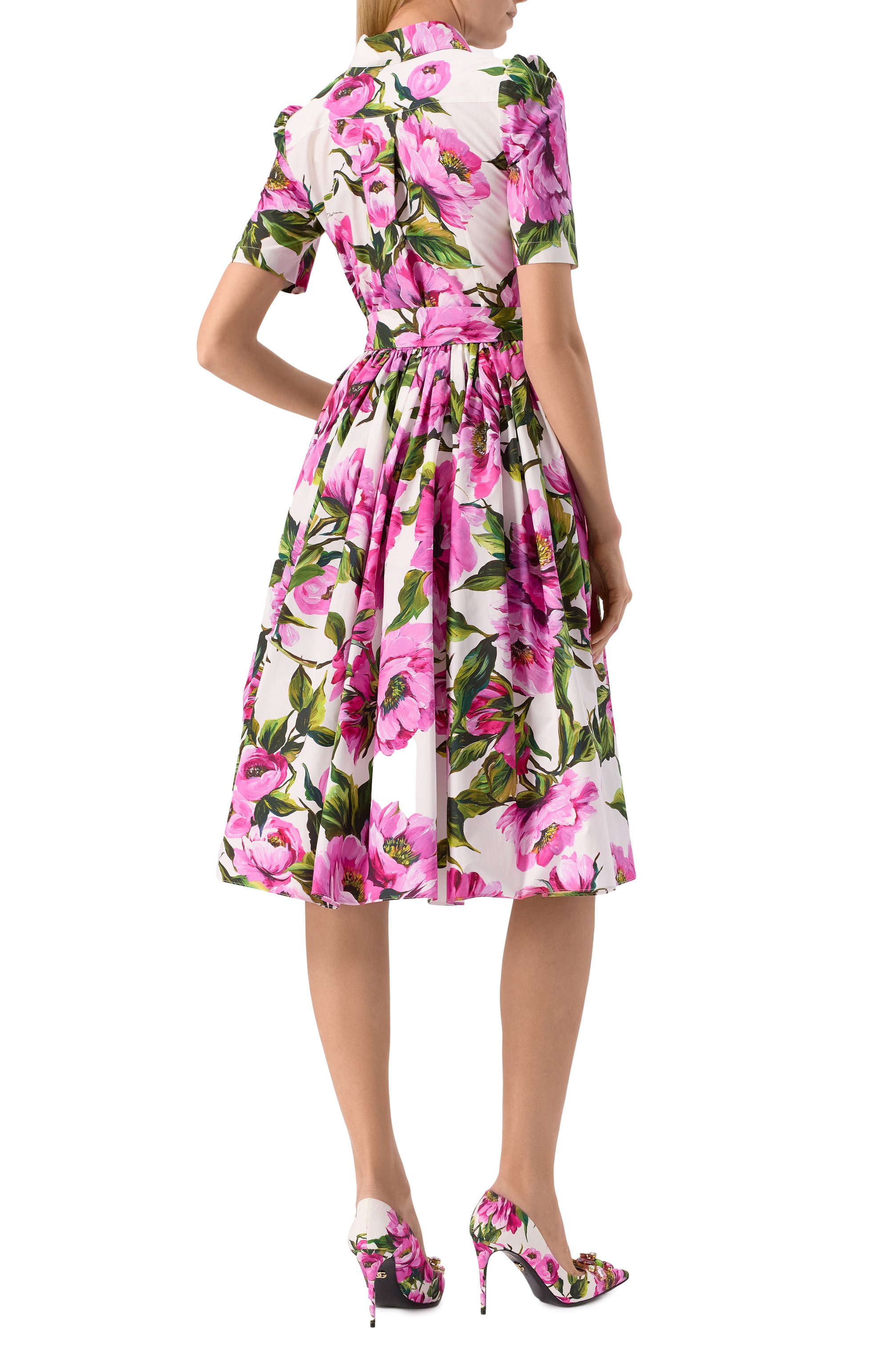 Хлопковое платье DOLCE & GABBANA, арт. F6AGMT/HS5S3, фото 4