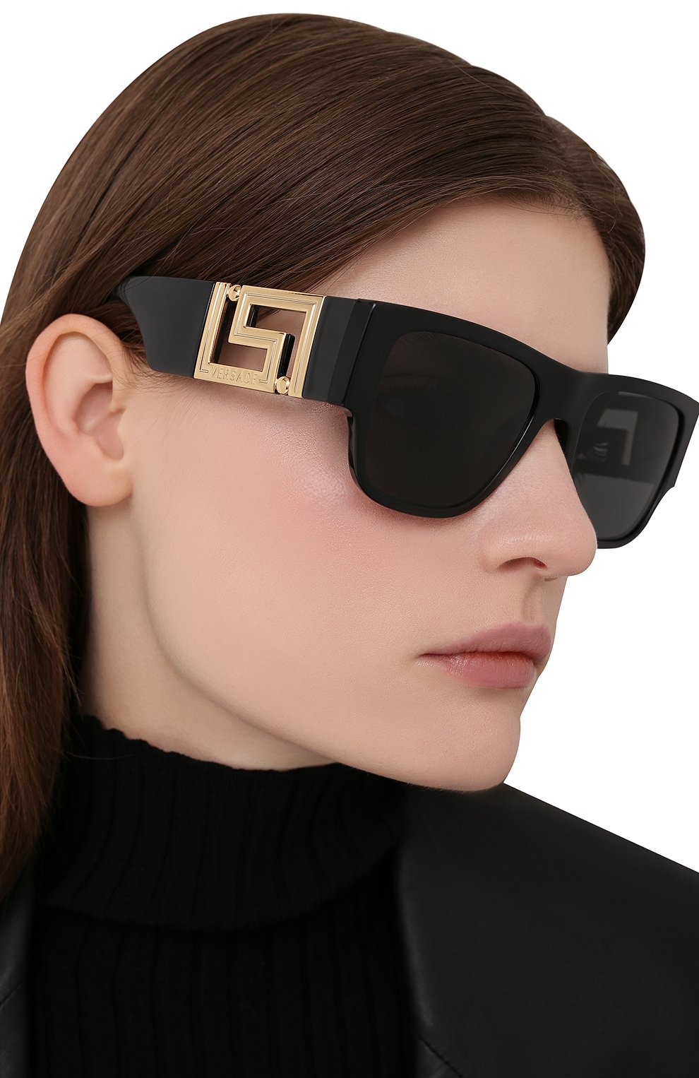 Солнцезащитные очки VERSACE черного цвета по цене 38500 руб., арт. 4403-GB1/87, фото 2 Солнцезащитные очки VERSACE, арт. 4403-GB1/87, фото 2