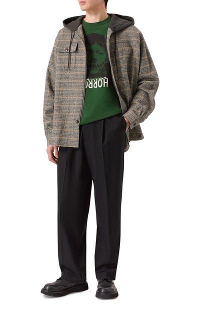 Рубашка из хлопка и шерсти UNDERCOVER, арт. UP2E4407-1, фото 2