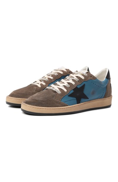 Мужские кожаные кеды ball star GOLDEN GOOSE DELUXE BRAND, арт. GMF00117.F008130