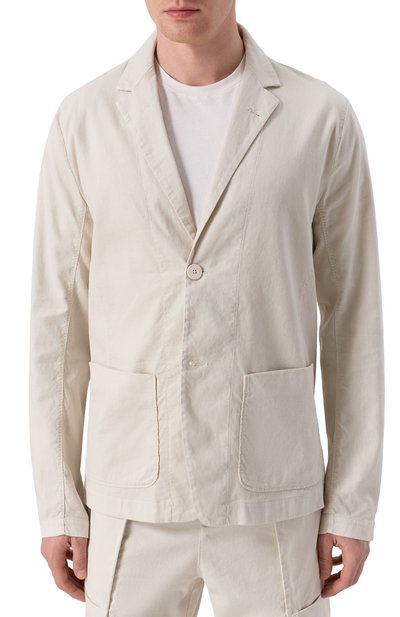 Пиджак �из хлопка и льна TRANSIT, арт. CFUTRZE143, фото 4