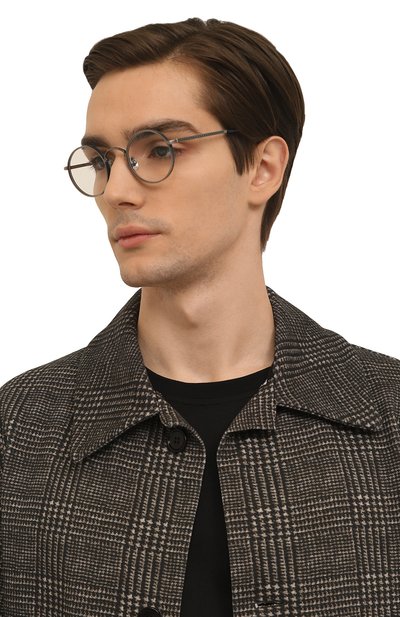 Оправа MATSUDA серого цвета по цене 56800 руб., арт. M3100 AS-NVY, фото 3 Оправа MATSUDA, арт. M3100 AS-NVY, фото 3