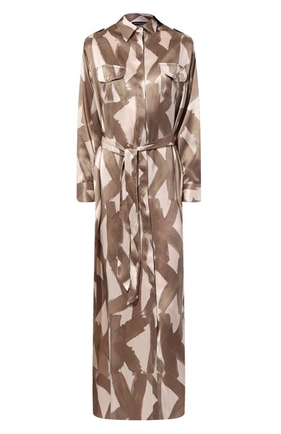 Женское атласное платье KITON, арт. D47H321K0978C_D47T321K0978C_D47Z321K0978C