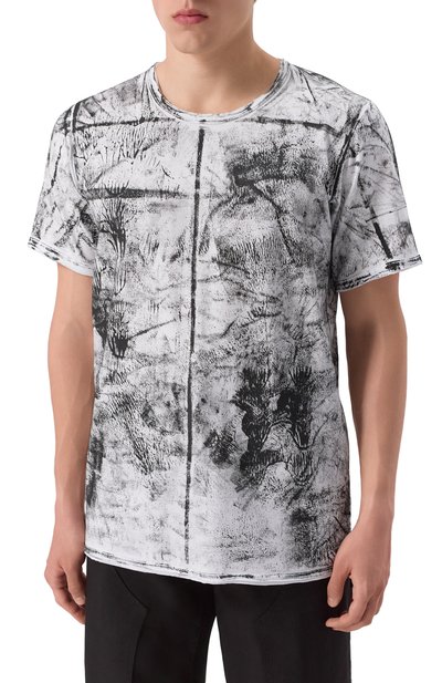 Хлопковая футболка 139DEC черно-белого цвета по цене 16200 руб., арт. T540-W-OXIDE, фото 3 Хлопковая футболка 139DEC, арт. T540-W-OXIDE, фото 3