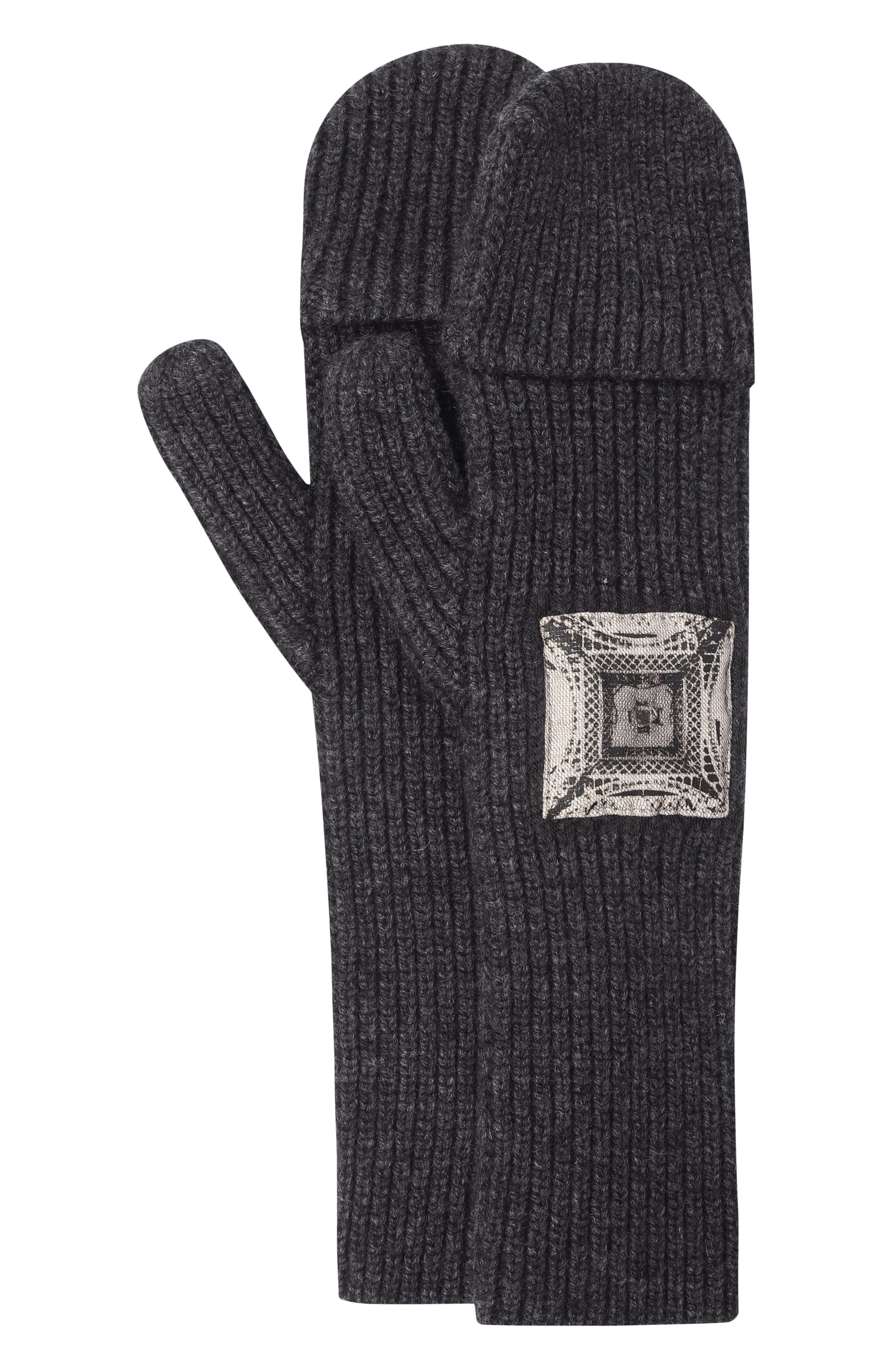 Варежки вертикаль из шерсти и кашемира MIDGARD PARIS, арт. MS86WL-OS-BK, фото 1