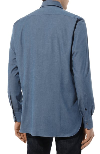 Хлопковая рубашка ZILLI, арт. CLAB01ZSBL24RZS306709, фото 4