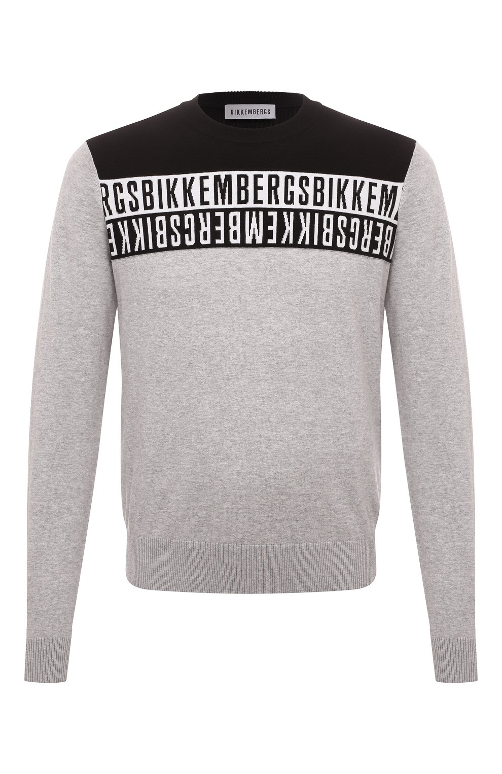 Хлопковый джемпер DIRK BIKKEMBERGS серого цвета по цене 26950 руб., арт. C S 52G 10 X 1472, фото 1 Хлопковый джемпер DIRK BIKKEMBERGS, арт. C S 52G 10 X 1472, фото 1