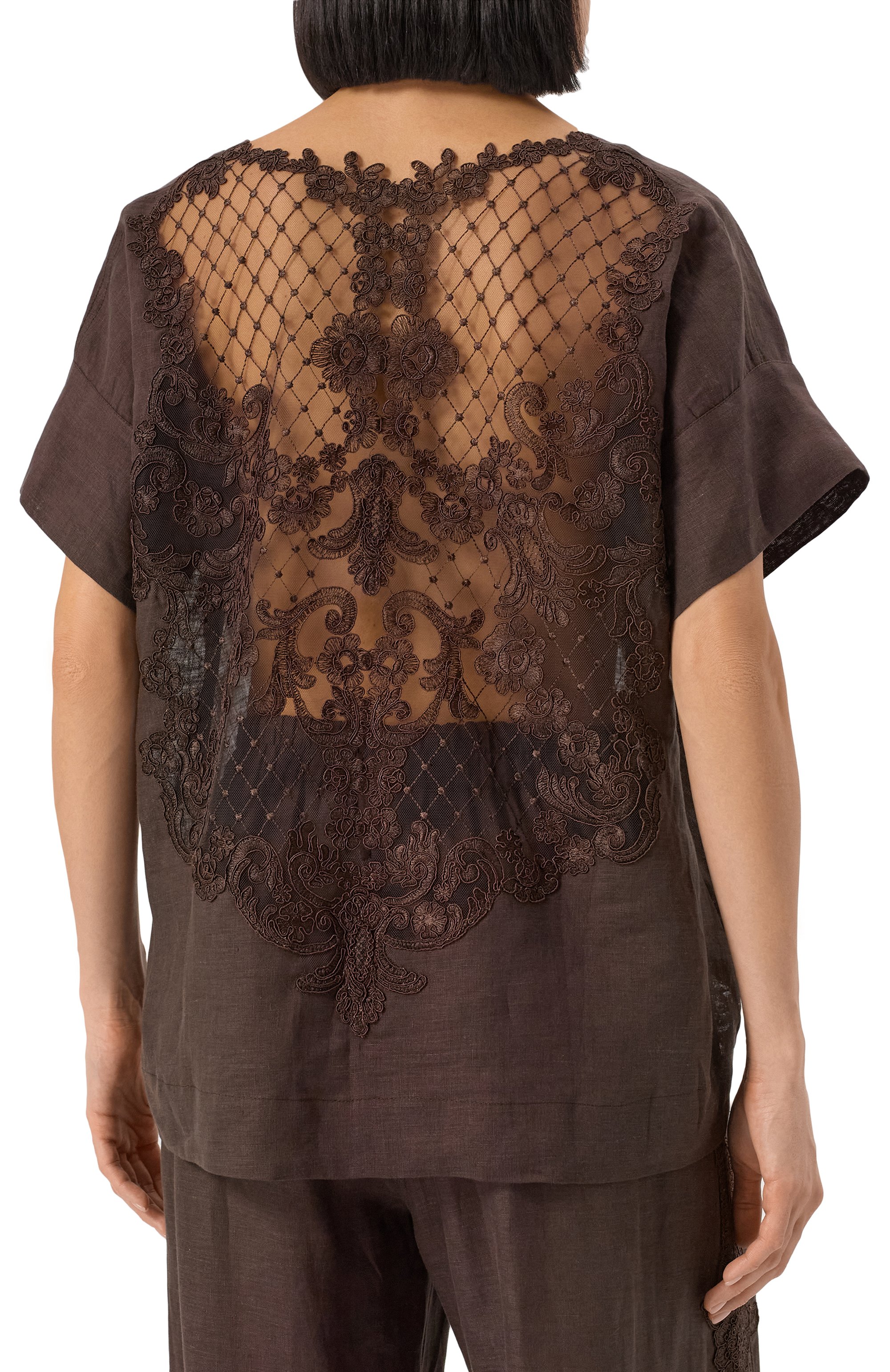 Топ изо льна и вискозы MAURIZIO, арт. W08040679, фото 4