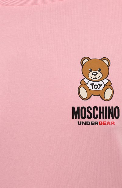 Хлопковая футболка MOSCHINO, арт. A1910/9021, фото 5