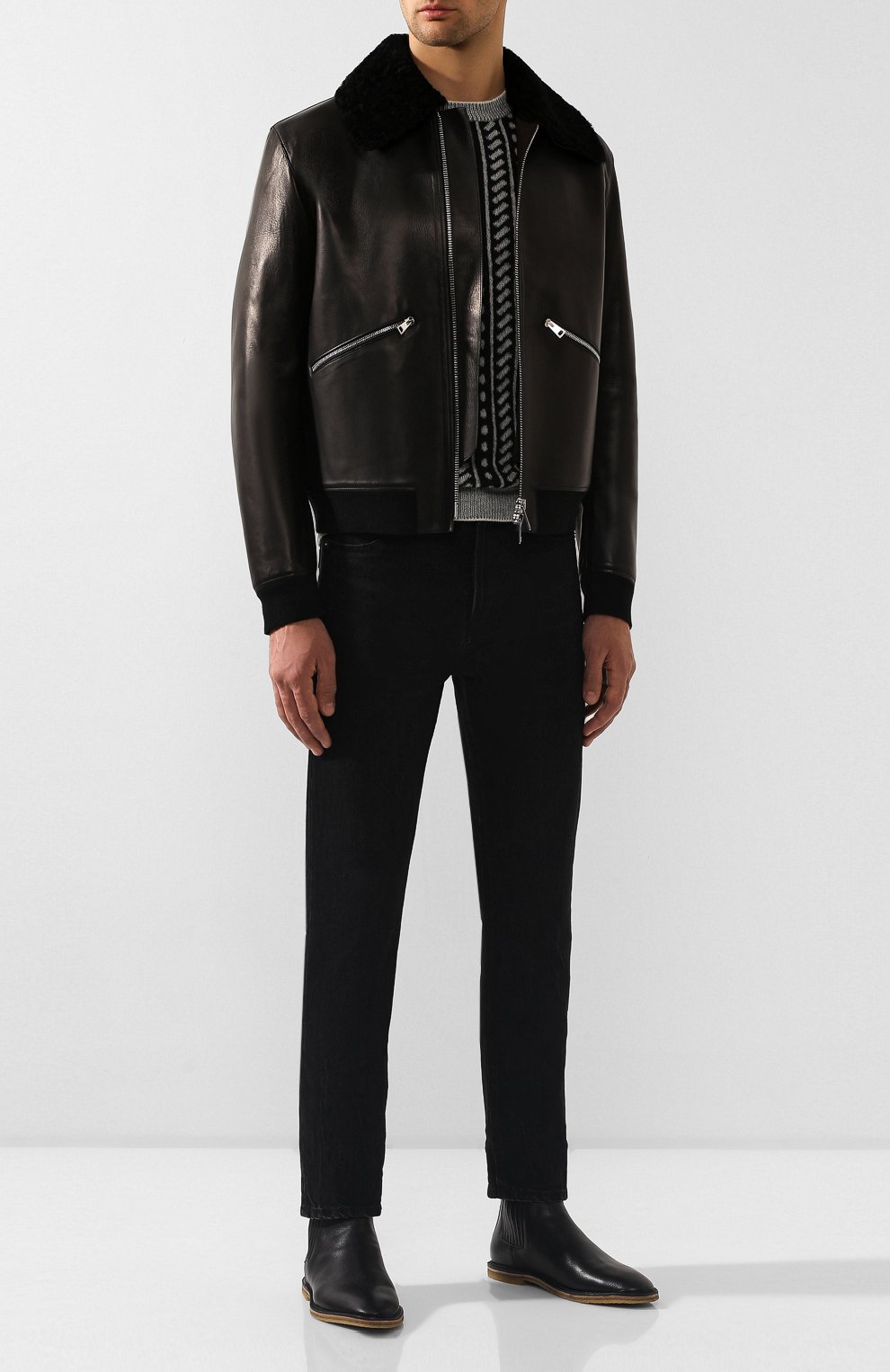 Кожаные челси nino SAINT LAURENT, арт. 588727/1FT00, фото 2