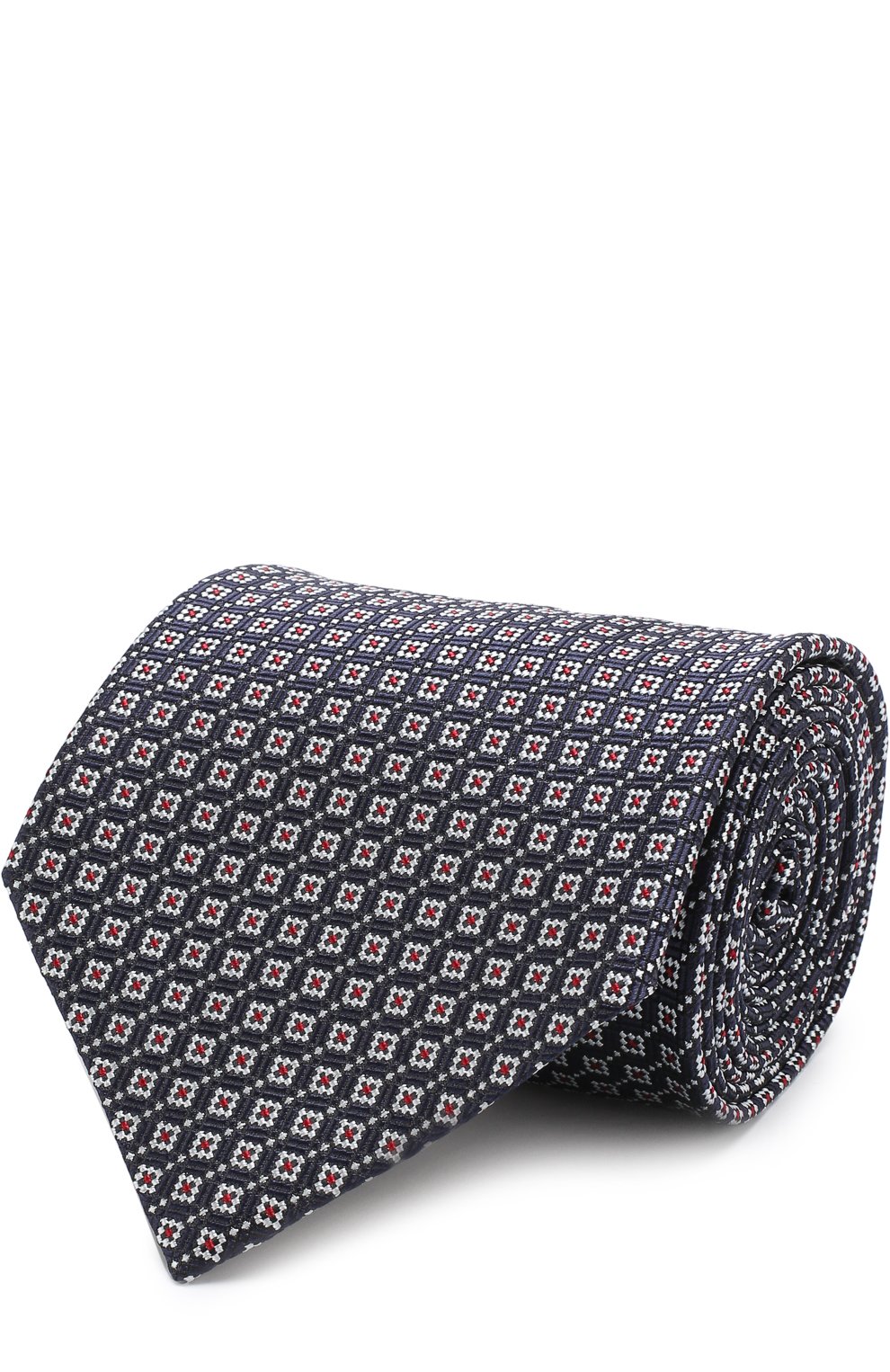 Шелковый галстук с узором ZEGNA, арт. Z3D15/1XW, фото 1