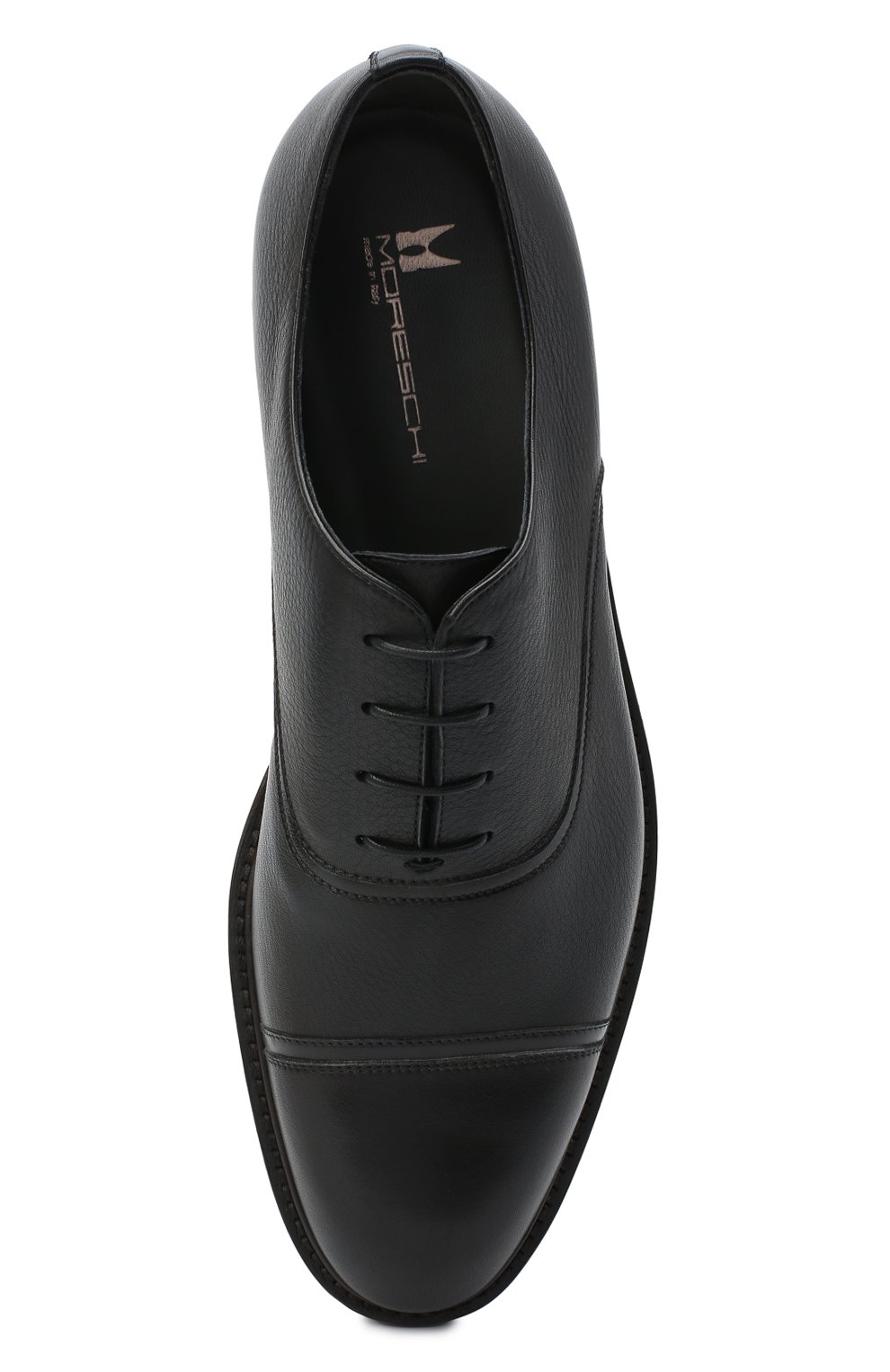 Кожаные оксфорды MORESCHI черного цвета по цене 55250 руб., арт. 43548/EM/GI0VE/F.NAPPA, фото 5 Кожаные оксфорды MORESCHI, арт. 43548/EM/GI0VE/F.NAPPA, фото 5