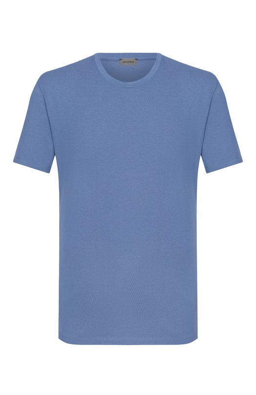 Хлопковая футболка Hanro 075050. Голубой 075050.