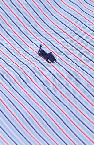 Хлопковая рубашка в контрастную полоску и логотипом бренда POLO RALPH LAUREN, арт. B04/XZ76Z/XY76Z, фото 2