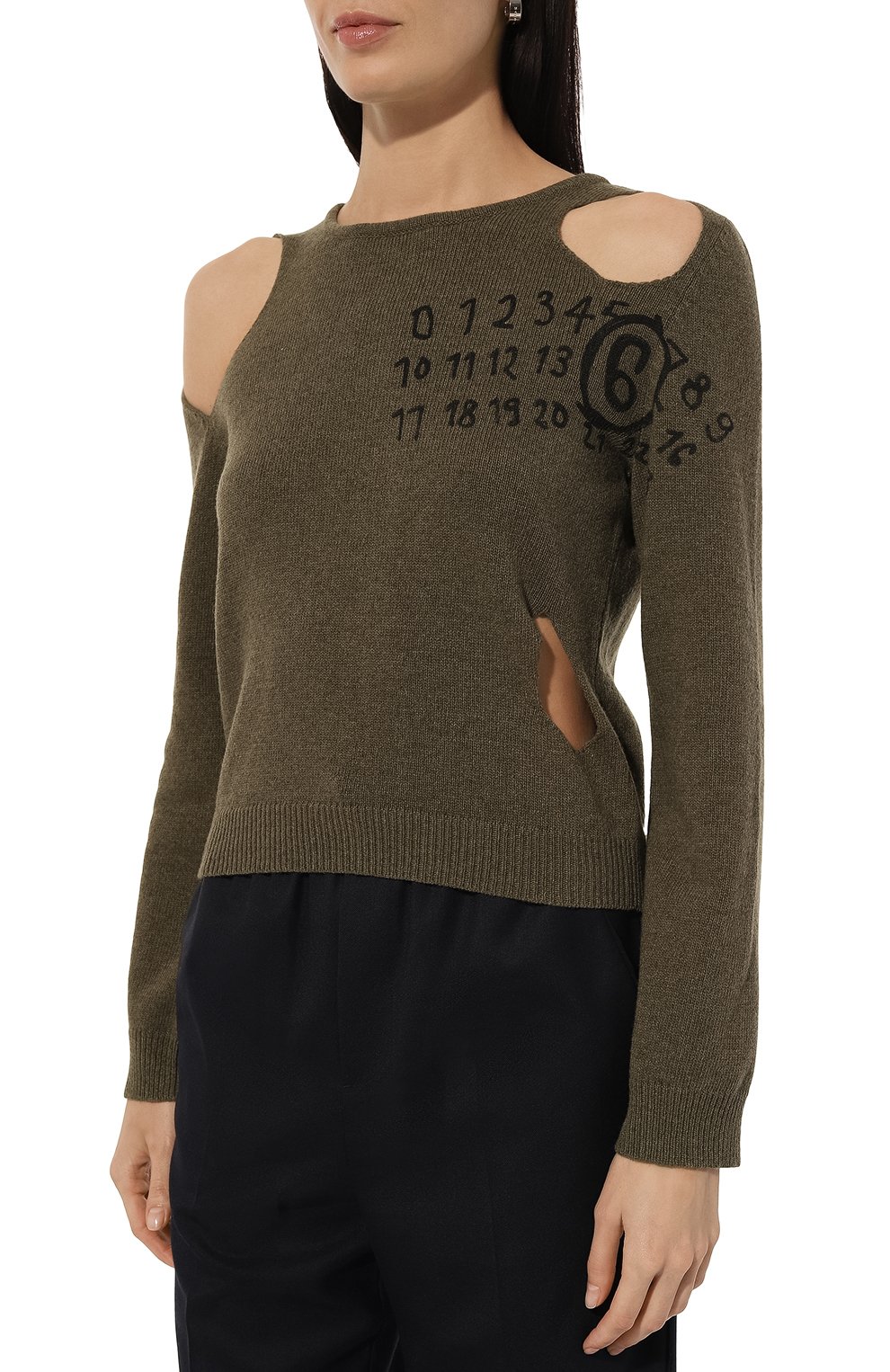 Шерстяной пуловер MM6, арт. S62NH0034/M13071, фото 3