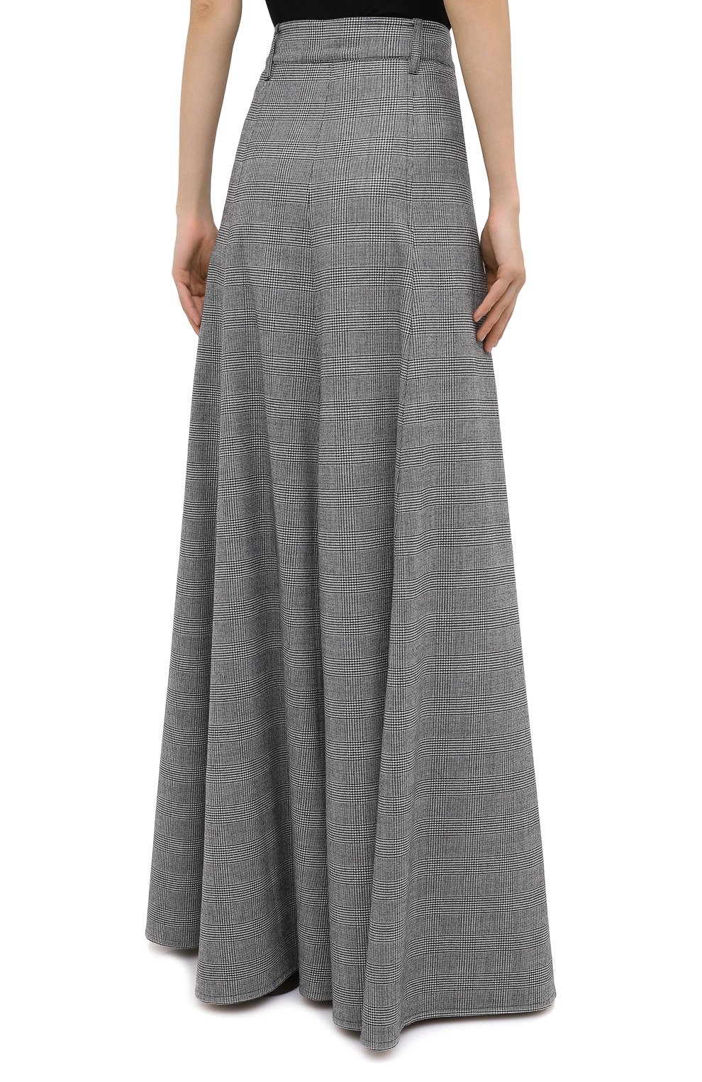 Шерстяная юбка VETEMENTS, арт. WAH21SK111 1205/BLACK/WHITE CHECK, фото 5
