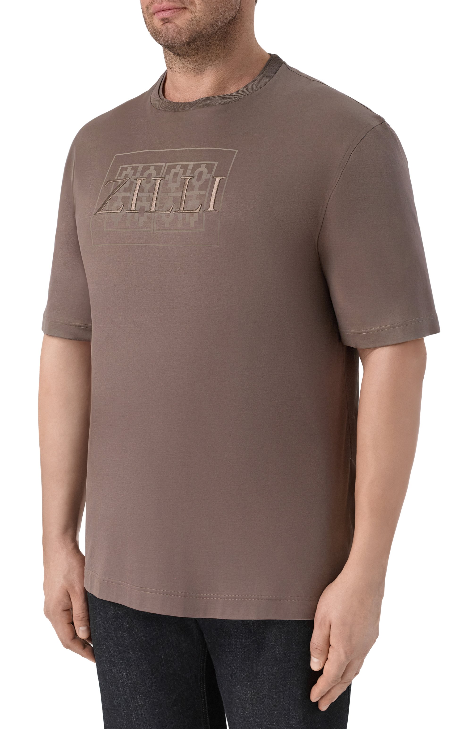 Хлопковая футболка ZILLI, арт. TSR030M0100VZMRB0, фото 3