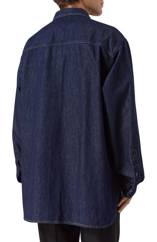 Джинсовая рубашка Dries Van Noten 020793-2381-507 Синий  020793-2381-507 Фото 4