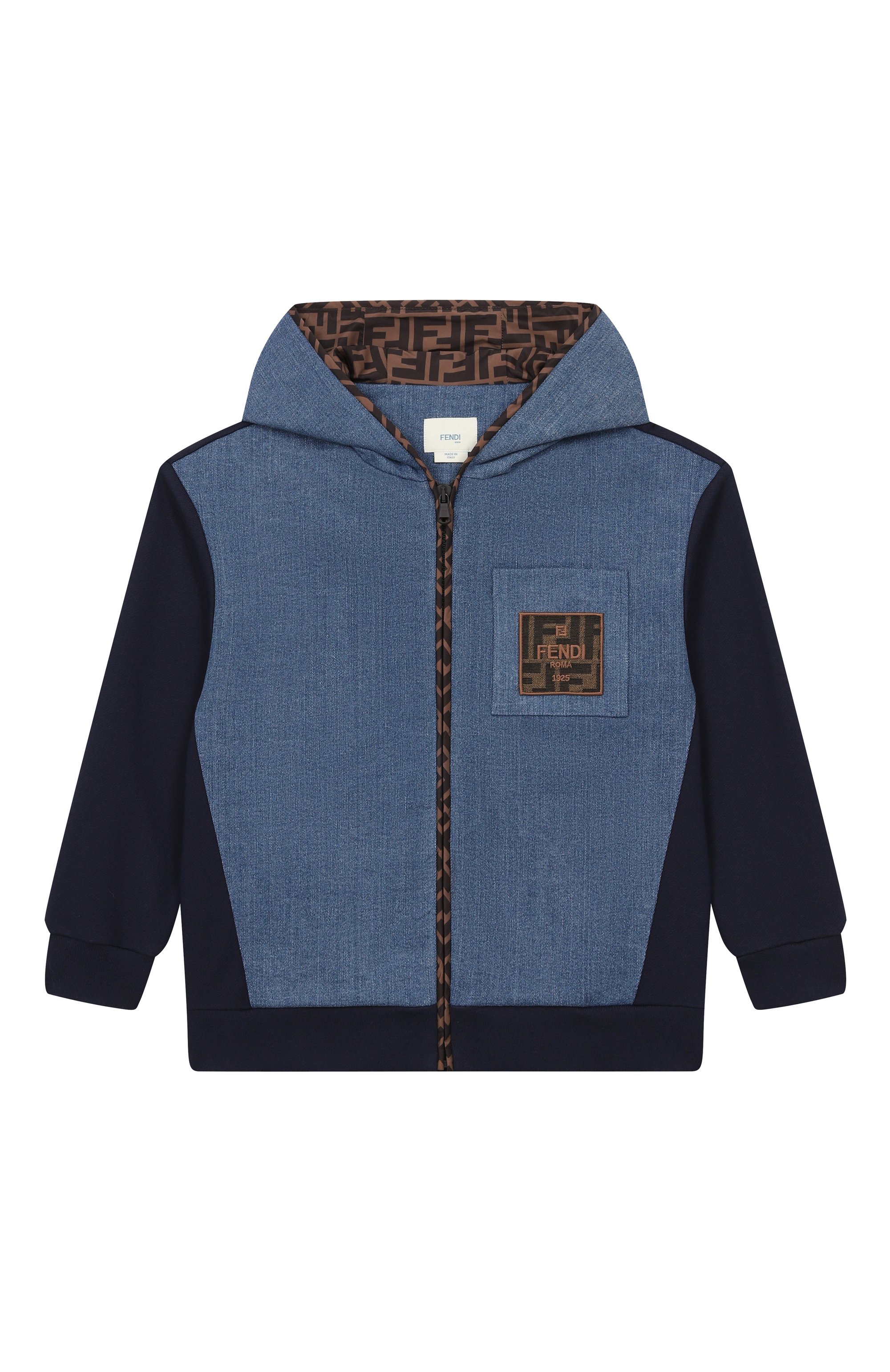 Хлопковая толстовка FENDI, арт. JMH194/5V0/8A-12+, фото 1