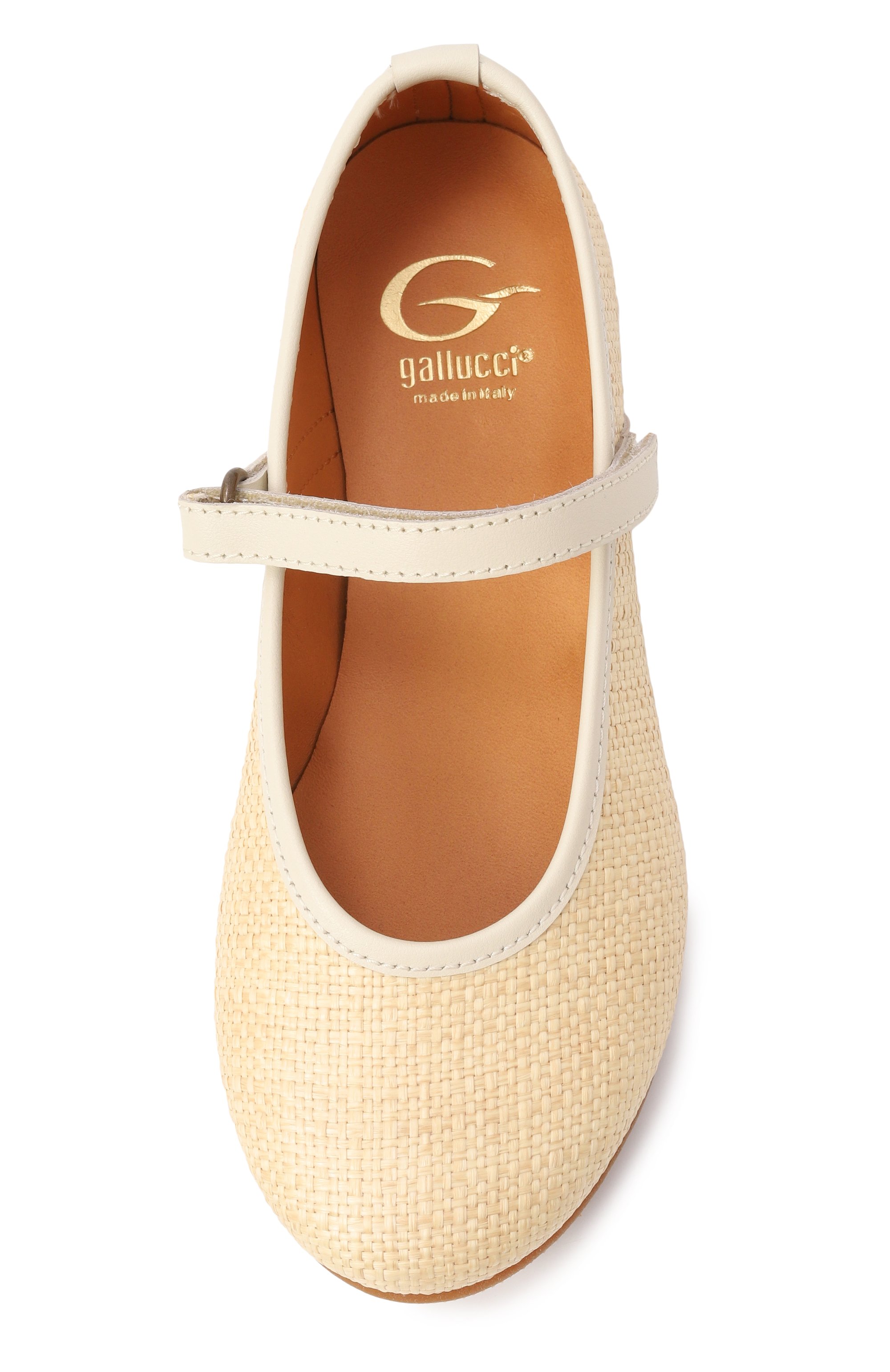 Текстильные балетки GALLUCCI светло-бежевого цвета по цене 22300 руб., арт. J20495DM, фото 4 Текстильные балетки GALLUCCI, арт. J20495DM, фото 4