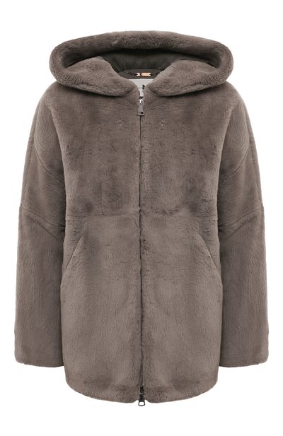 Женская шуба из кролика MANZONI24, арт. 23M1221-RT