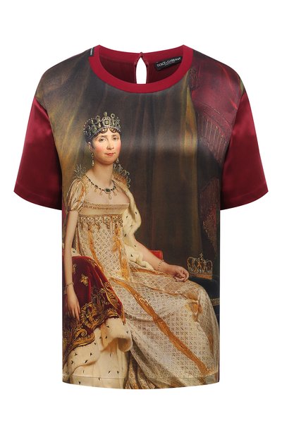 Женский шелковый топ DOLCE & GABBANA, арт. F74R1T/G7WVC