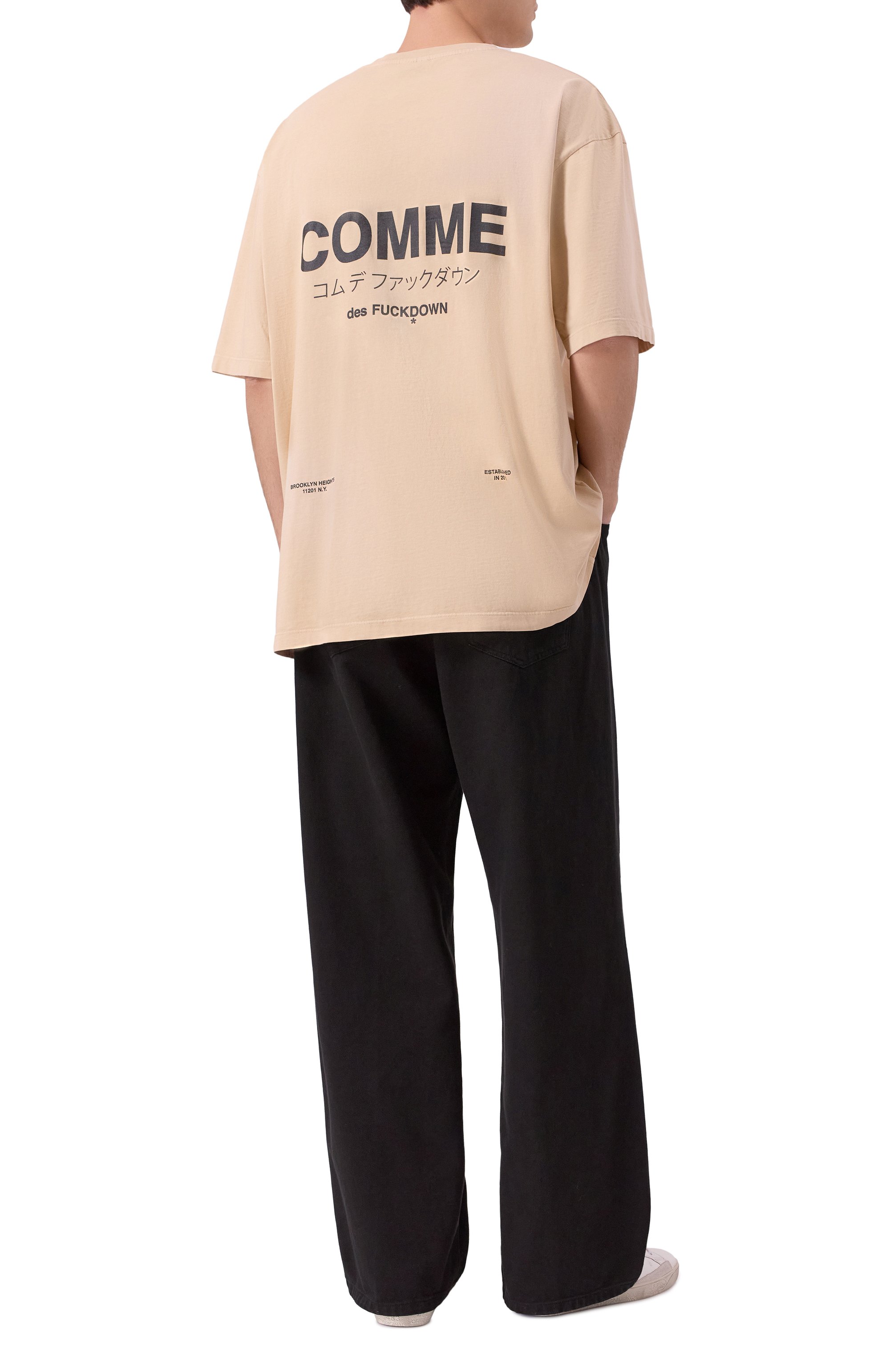 Хлопковая футболка COMME DES FUCKDOWN, арт. CFABM01742, фото 2