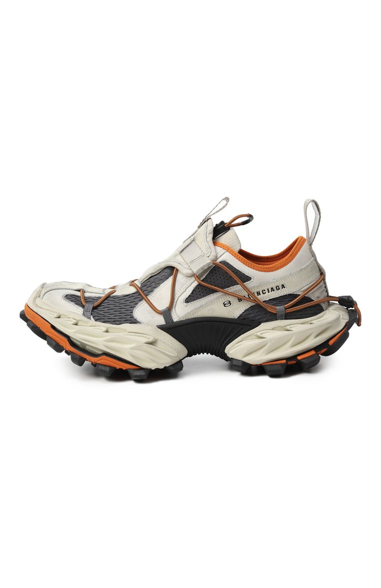 Мужские кроссовки hike BALENCIAGA светло-бежевого цвета, арт. 804921/WHIKE | Фото 4 (Материал внешний: Текстиль, Экокожа; Материал внутренний: Текстиль; Подошва: Массивная; Кросс-КТ: Низкие; Материал утеплителя: Без утеплителя; Стили: Гранж; Автоматизация состава: Проставлено; Автоматизация ТО: Проставлено)