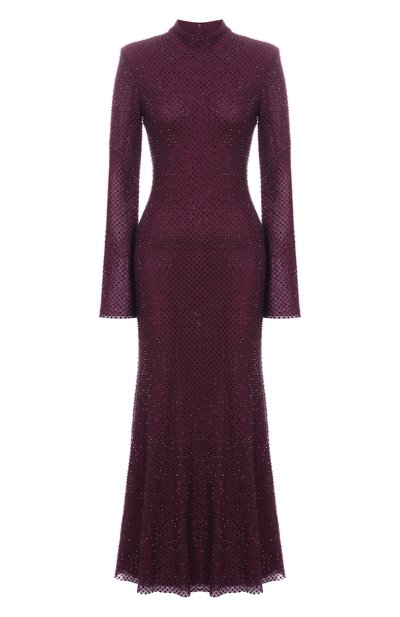 Женское платье с отделкой стразами SELF-PORTRAIT, арт. SC25031MBU