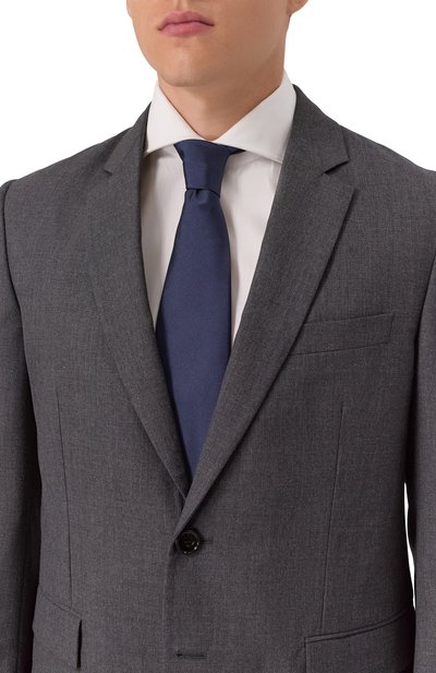 Шелковый галстук BRIONI темно-синего цвета по цене 31800 руб., арт. 061D00/PZ418, фото 2 Шелковый галстук BRIONI, арт. 061D00/PZ418, фото 2