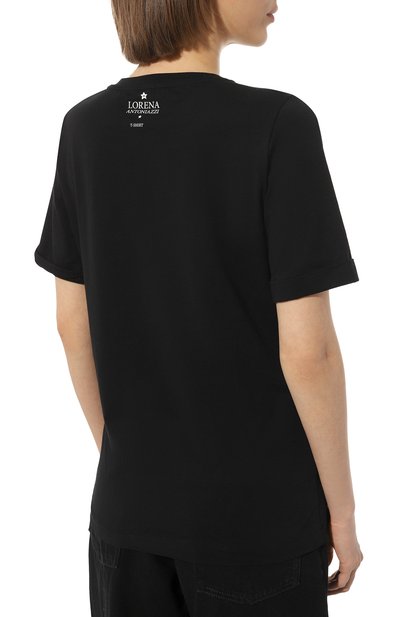 Хлопковая футболка LORENA ANTONIAZZI, арт. P2308TS24A/9999, фото 4