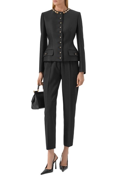 Жакет из шерсти и шелка DOLCE & GABBANA, арт. F27BIZ/FU3R1, фото 2