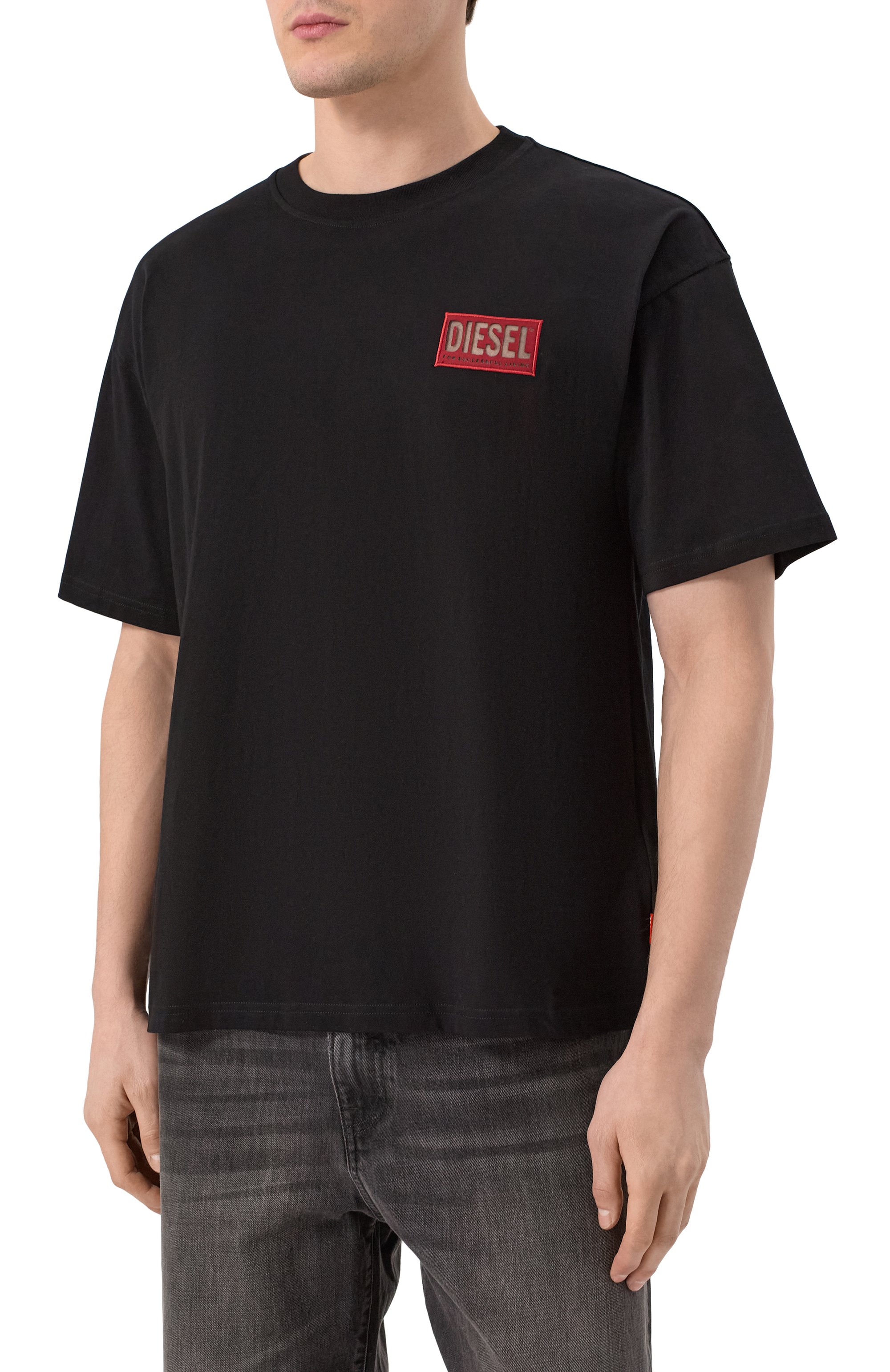 Хлопковая футболка DIESEL, арт. A18028/0PLAT, фото 3