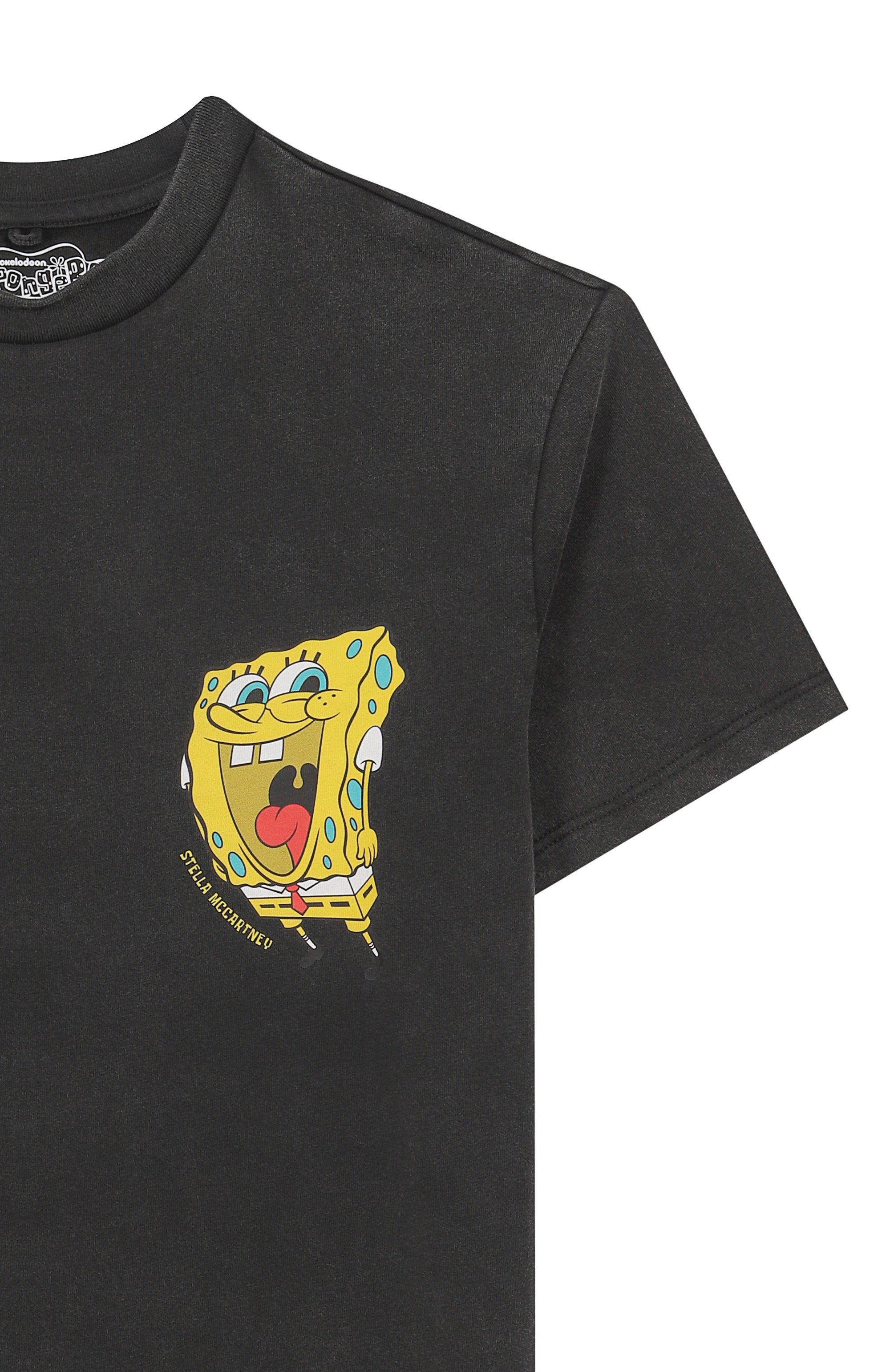 Хлопковая футболка STELLA MCCARTNEY темно-серого цвета по цене 9950 руб., арт. TW8S81, фото 3 Хлопковая футболка STELLA MCCARTNEY, арт. TW8S81, фото 3