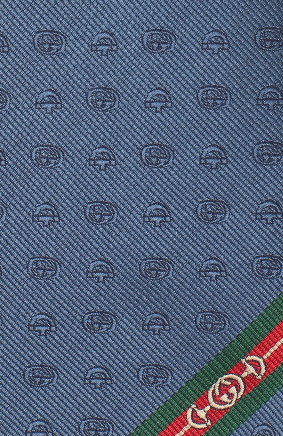 Шелковый галстук GUCCI синего цвета по цене 28800 руб., арт. 624057/4E002, фото 3 Шелковый галстук GUCCI, арт. 624057/4E002, фото 3