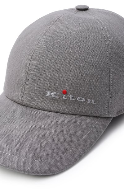 Льняная бейсболка KITON, арт. UCPL015K0718H_001, фото 3