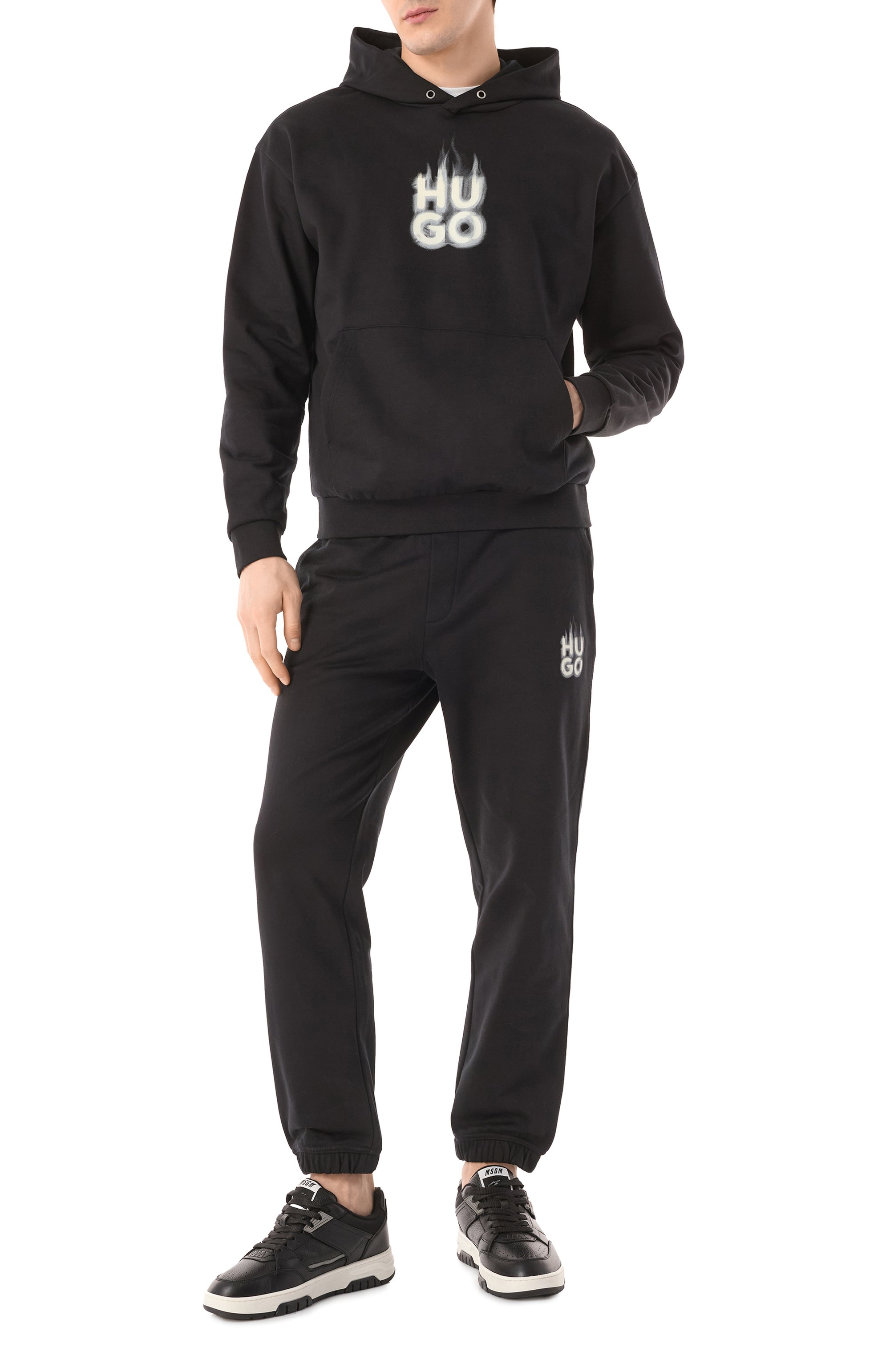 Хлопковое худи HUGO, арт. 50530428, фото 2