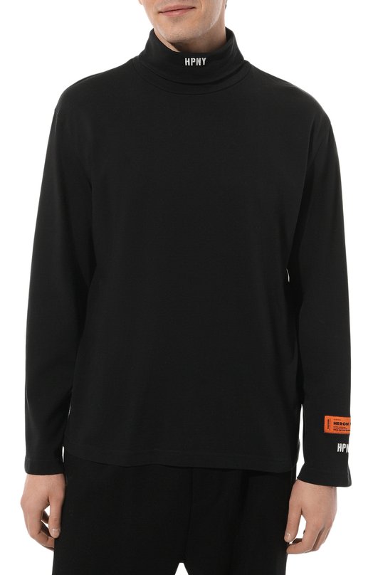 Хлопковый лонгслив Heron Preston Чёрный, фото 3