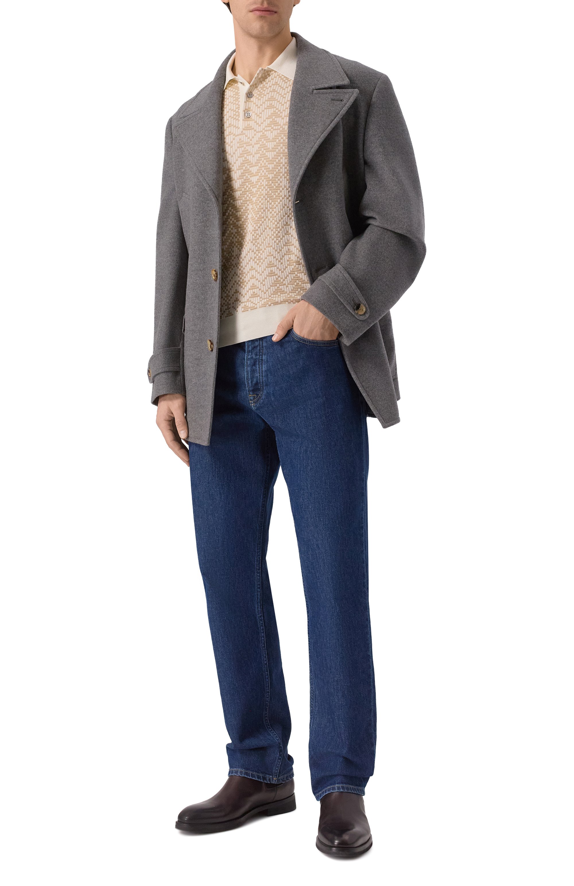 Поло из шерсти и шелка ZILLI, арт. KBP001M0230VRAWA0, фото 2